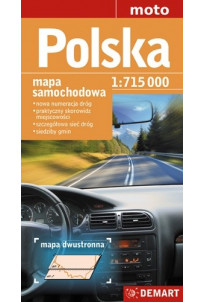 Polska 715 - mapa samochodowa - dwustronna