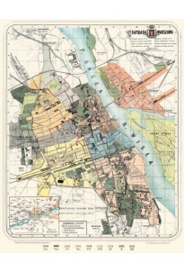 Plan miasta Warszawy i okolic, F. Kasprzykiewicz, 1885 r.