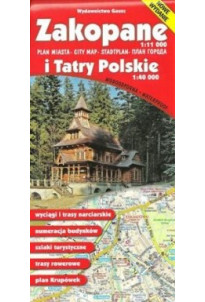 Zakopane i Tatry Polskie mapa 1:11 000/1:40 000 wodoodporna