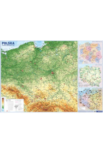 Polska – mapa fizyczno-administracyjna