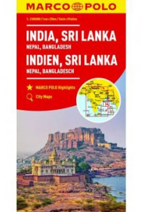 Indie Sri Lanka Nepal Bangladesz, 1:2 500 000