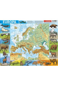 Europa fizyczna -Puzzle ramkowe 