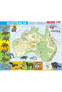 Australia – mapa fizyczna