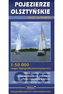 WZKart: Pojezierze Olsztyńskie część wschodnia – mapa topograficzno-turystyczna 1:50 000